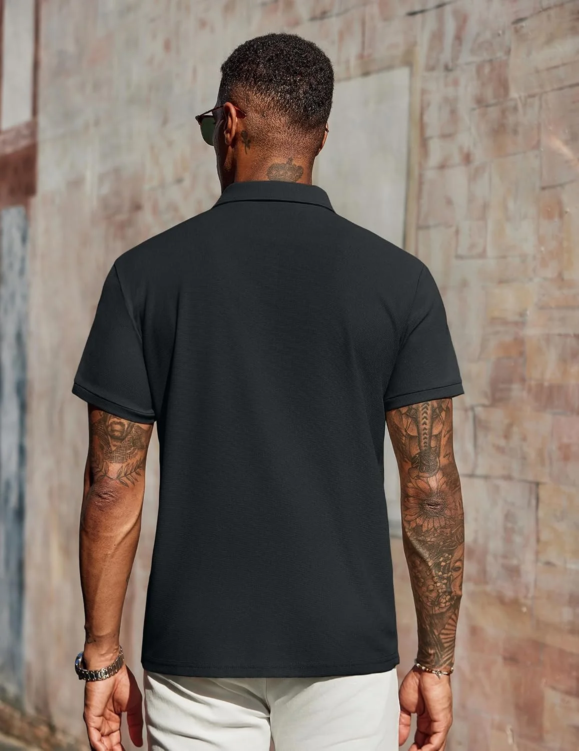 پولوشرت آستین کوتاه مردانه COOFANDY، مدل کلاسیک، مناسب گلف، تیشرت یقه دار وافل ساده و غیر رسمی پولوشرت آستین کوتاه مردانه COOFANDY، مدل کلاسیک، مناسب گلف، تیشرت یقه دار وافل ساده و غیر رسمی