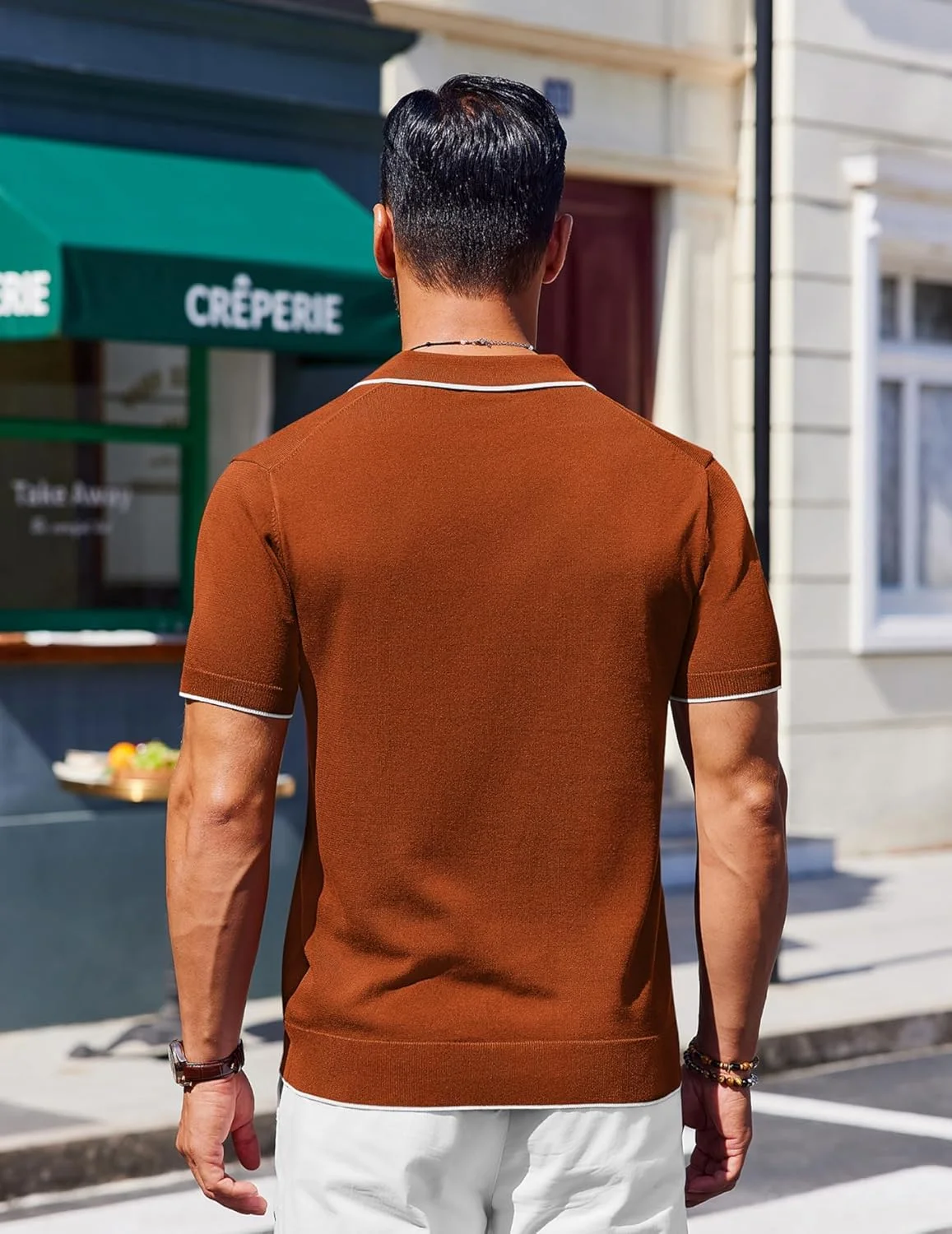 پولوشرت بافتنی مردانه COOFANDY آستین کوتاه، پولوشرت کشی وینتیج، تیشرت های گلف تابستانی غیر رسمی