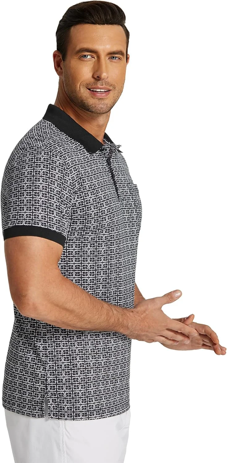 پولوشرت مردانه آستین کوتاه طرح دار پولوشرت مردانه آستین کوتاه طرح دار