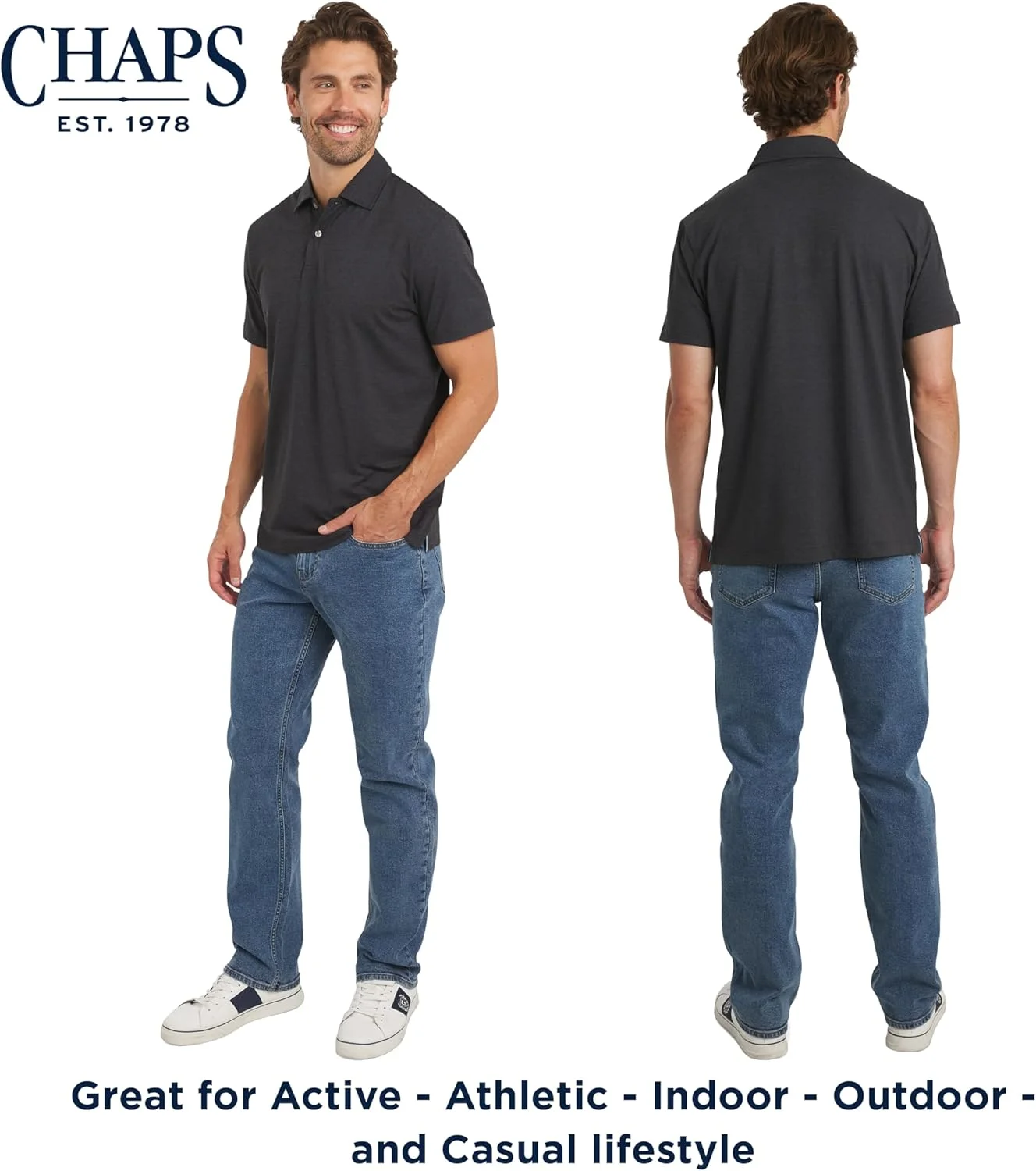 پولوشرت مردانه کلاسیک و کشی Chaps مناسب استفاده روزمره و فعالیت های ورزشی