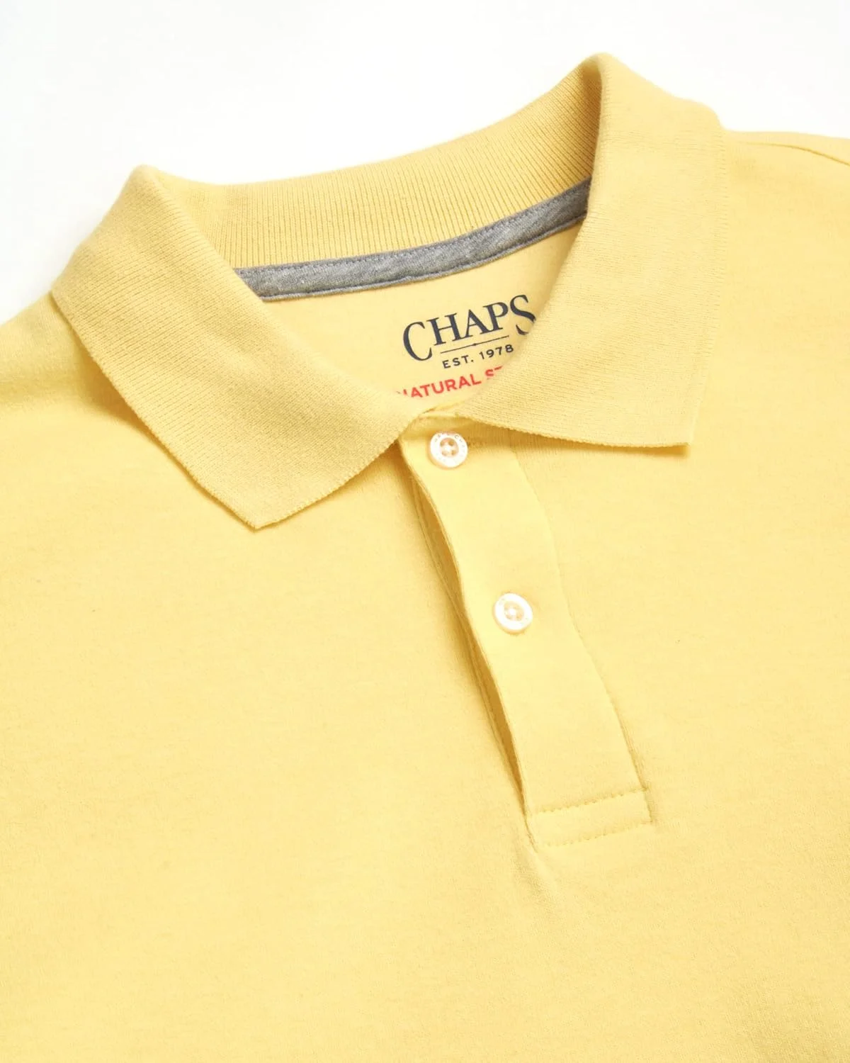 پولوشرت مردانه Chaps - آستین کوتاه با تن خور کلاسیک و بافت دو لایه پنبه ای