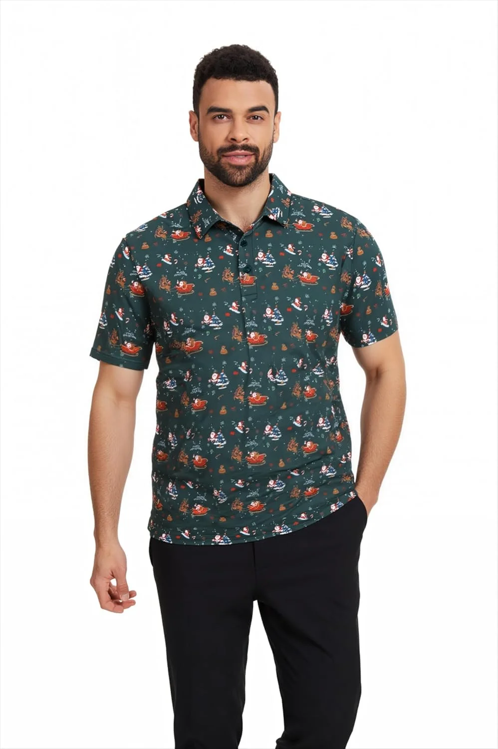 پولوشرت آستین کوتاه مردانه طرح دار و خنک مناسب گلف پولوشرت آستین کوتاه مردانه طرح دار و خنک مناسب گلف