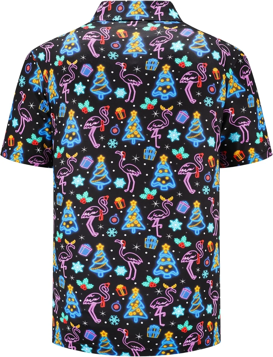 پولوشرت آستین کوتاه مردانه با طرح کریسمس و مناسب گلف