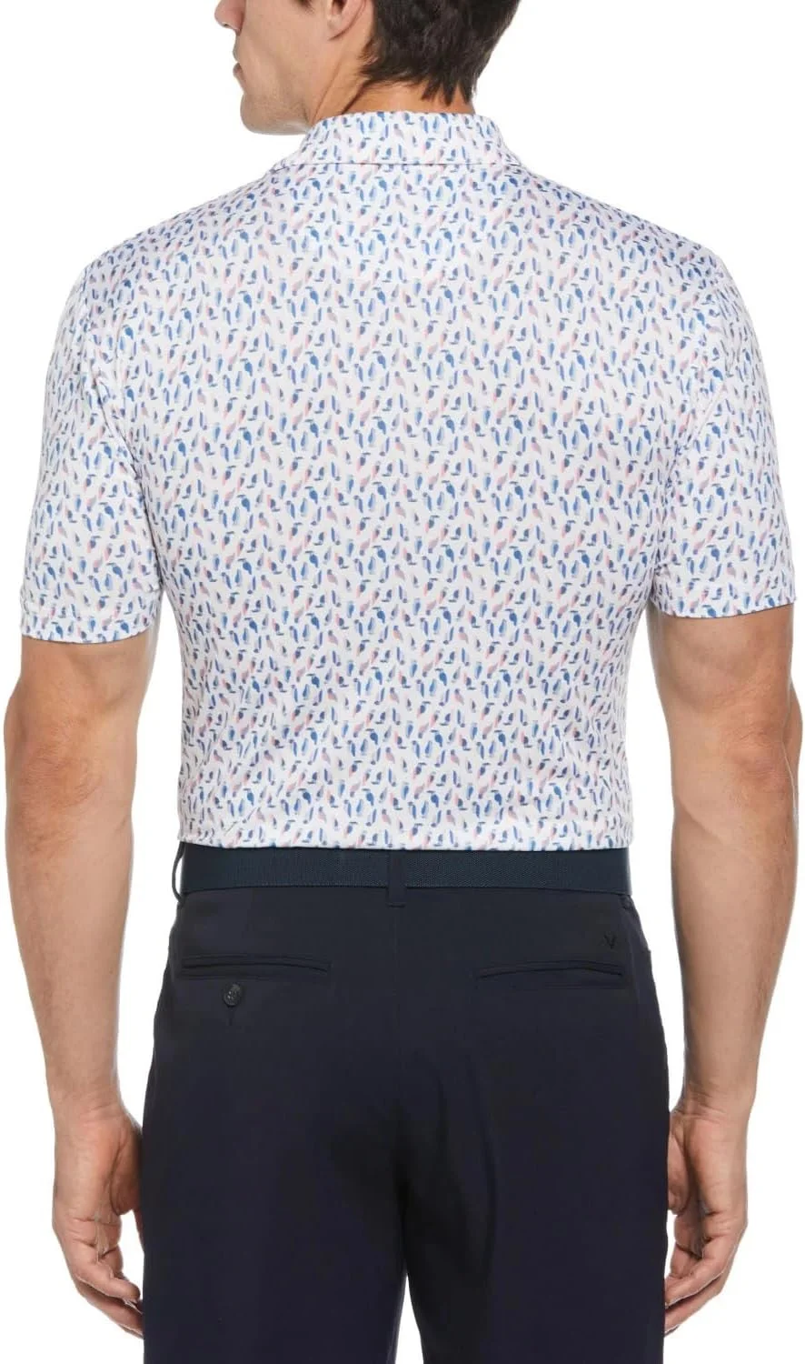 پولوشرت آستین کوتاه مردانه کالاوی مدل Swing Tech با قابلیت تهویه هوا، جذب رطوبت و بافت دار