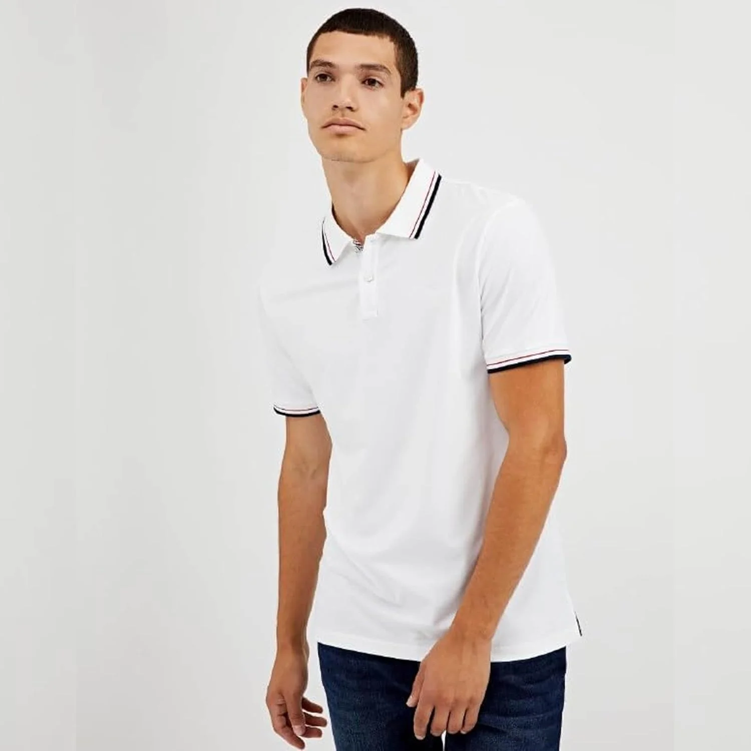 پولوشرت آستین کوتاه مردانه بن شرمن با فیت معمولی و جنس پنبه