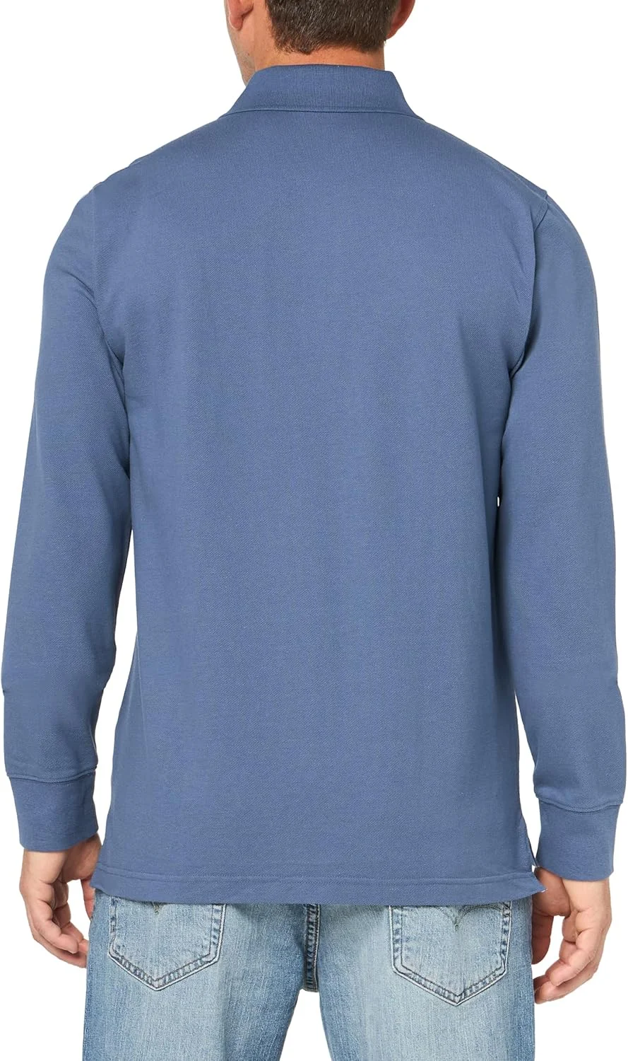 پولوشرت آستین بلند مردانه بروکس برادرز، پنبه‌ای پیک با لوگو