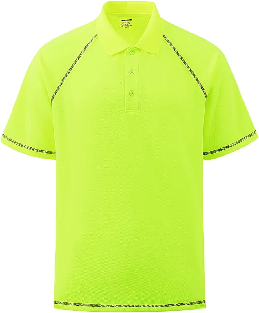 پولوشرت آستین کوتاه مردانه مناسب گلف، با قابلیت خشک شدن سریع، ضد رطوبت، مناسب دویدن و ورزش، سایز بزرگ و قد بلند