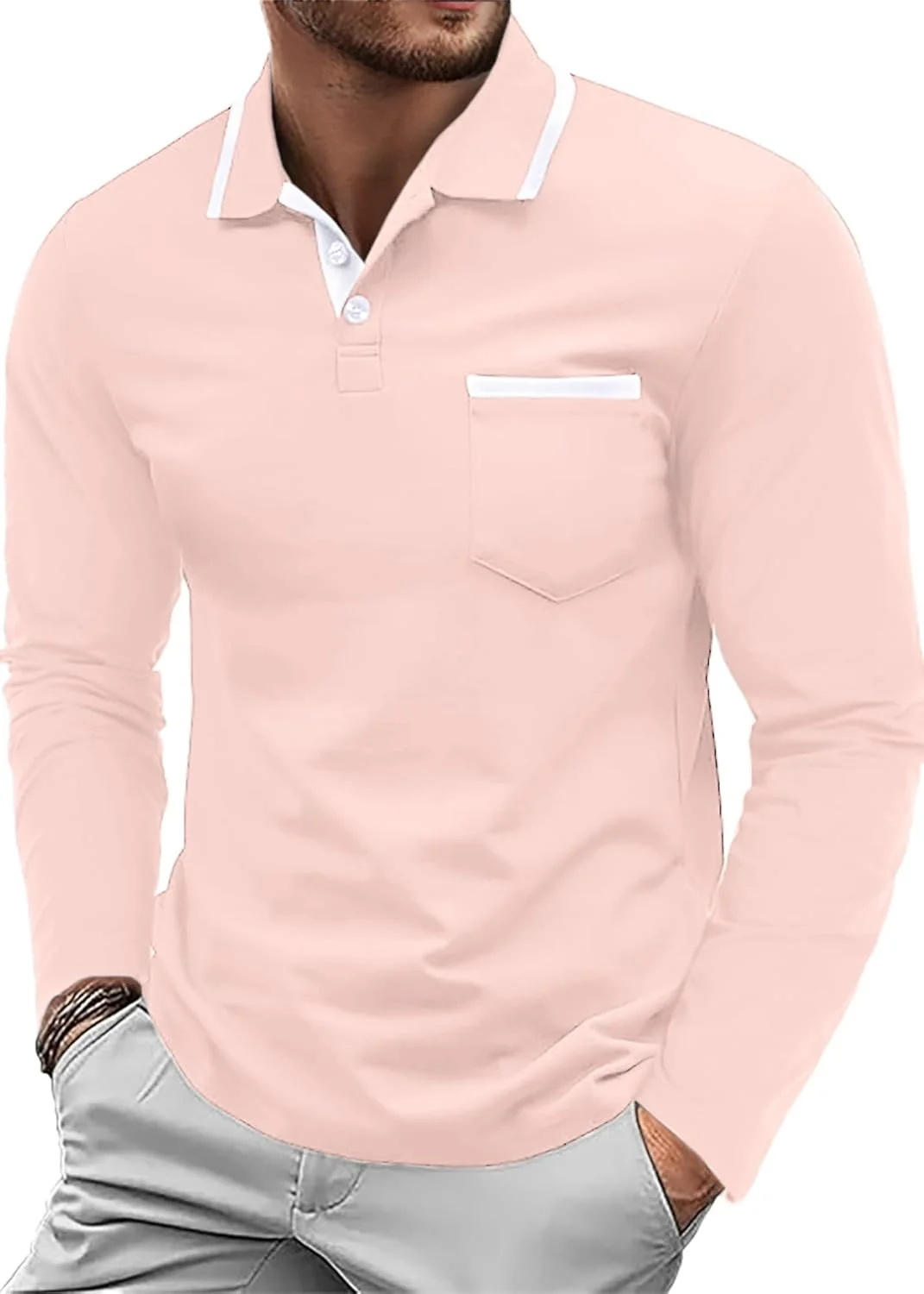 پولوشرت مردانه آسکدیر، آستین کوتاه و بلند، تیشرت یقه دار کلاسیک، نرم و راحت، مناسب گلف، دارای جیب