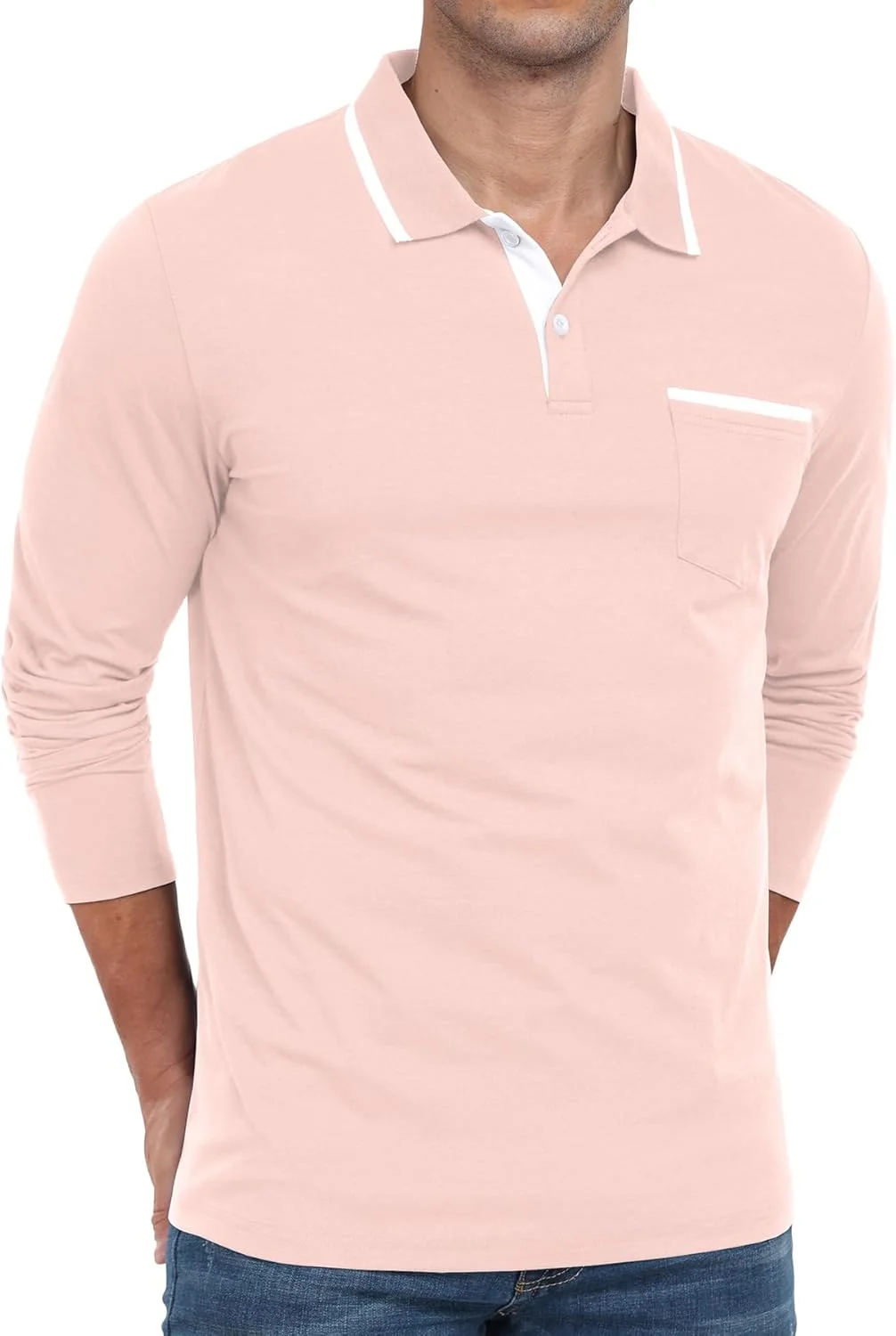 پولوشرت مردانه آسکدیر، آستین کوتاه و بلند، تیشرت یقه دار کلاسیک، نرم و راحت، مناسب گلف، دارای جیب