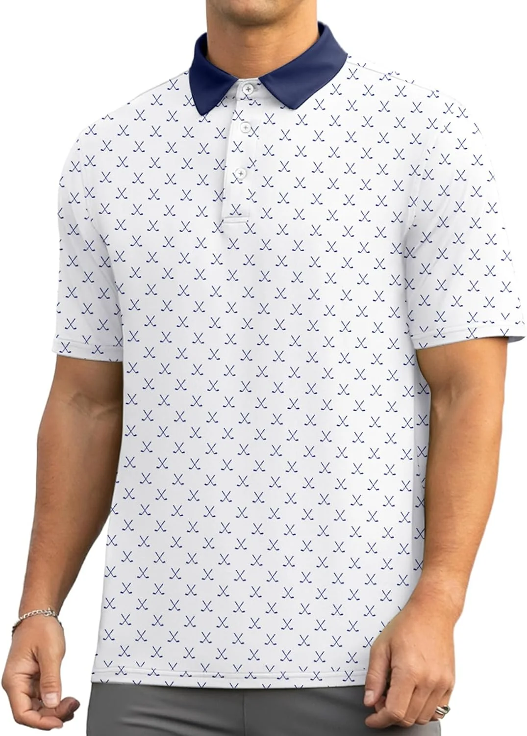 پولوشرت آستین کوتاه مردانه Askdeer، با قابلیت خشک شدن سریع و ضد رطوبت، مناسب گلف و استفاده روزمره