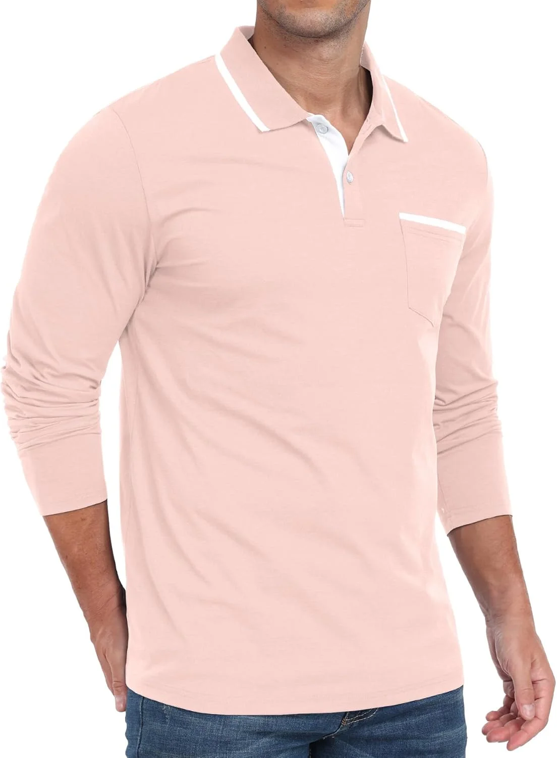 پولوشرت مردانه آسکدیر، آستین کوتاه و بلند، تیشرت یقه دار کلاسیک، نرم و راحت، مناسب گلف، دارای جیب