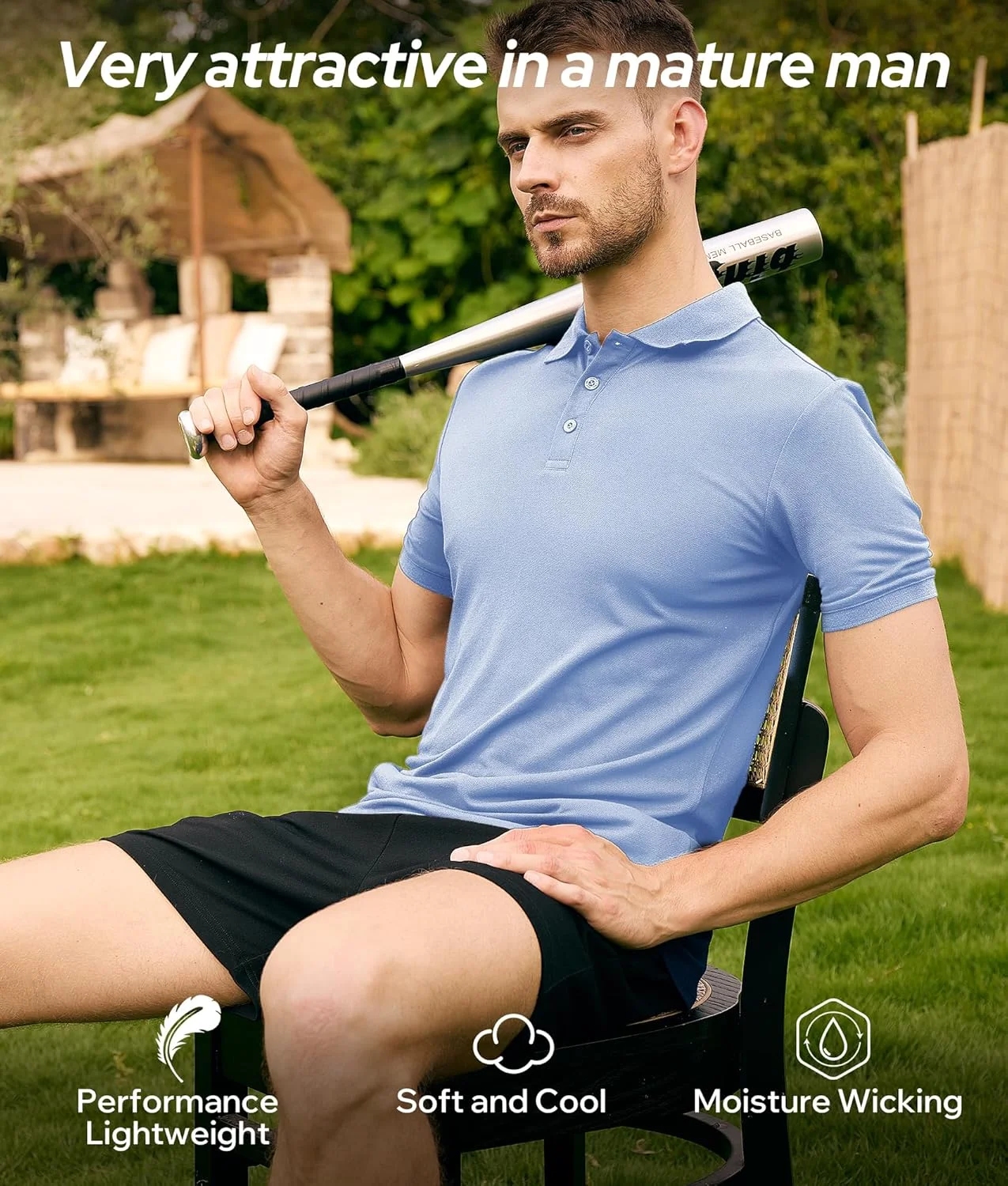 پولوشرت مردانه خنک بامبو، آستین کوتاه و با قابلیت جذب رطوبت