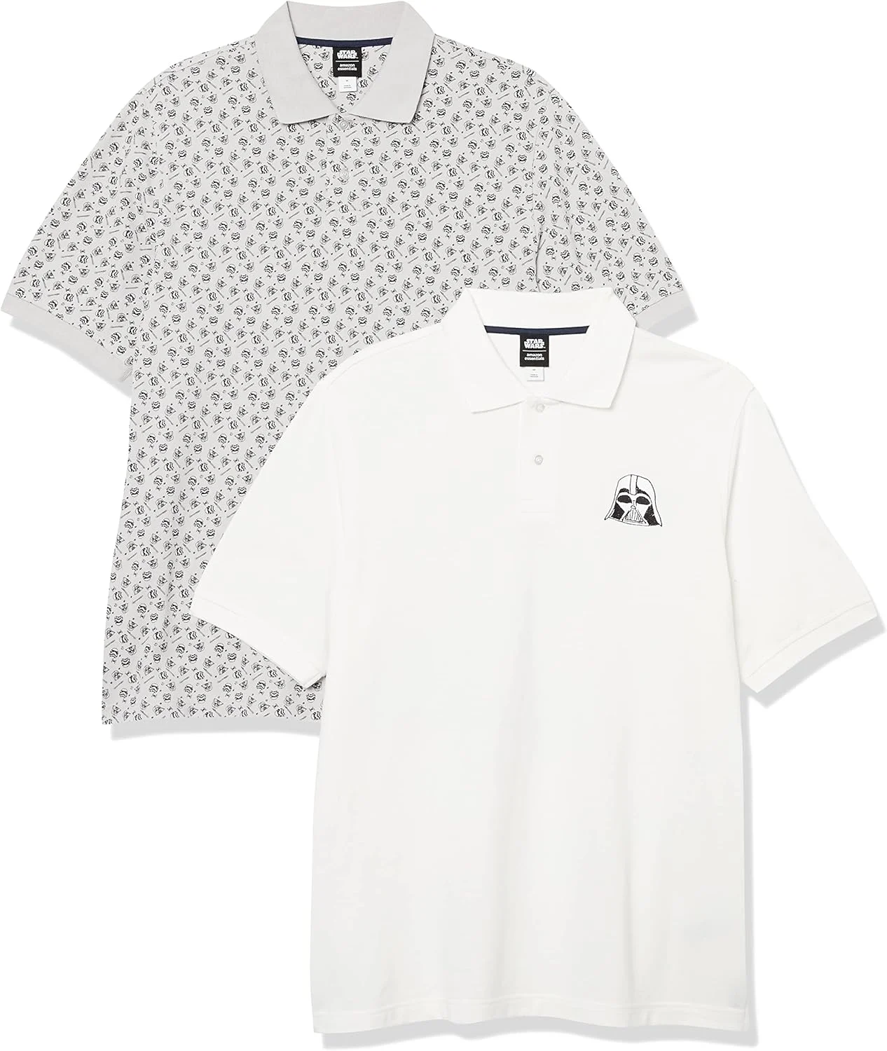 پیراهن پولو مردانه آستین کوتاه نخی با طرح های دیزنی، مارول و استار وارز، بسته 2 عددی