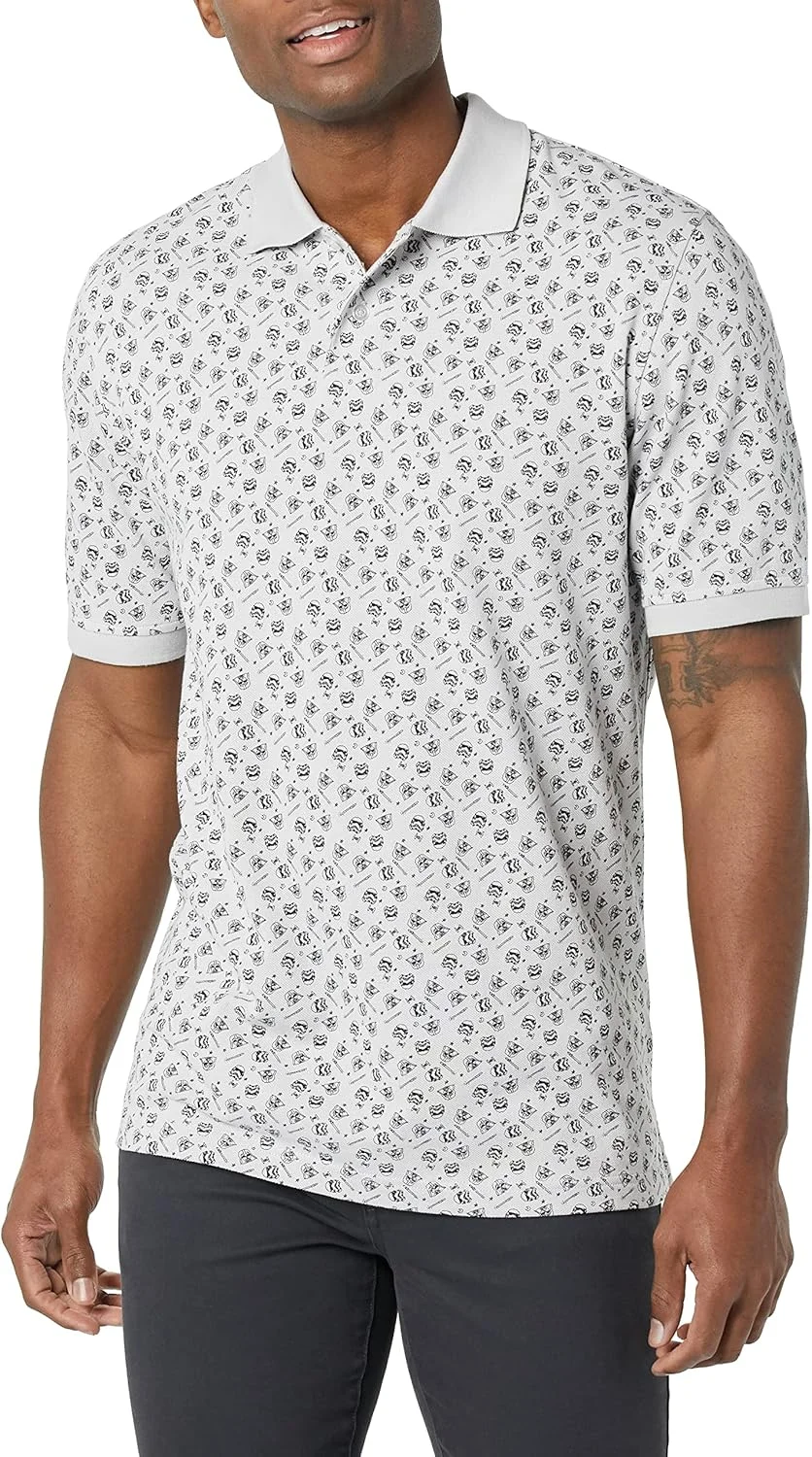 پیراهن پولو مردانه آستین کوتاه نخی با طرح های دیزنی، مارول و استار وارز، بسته 2 عددی