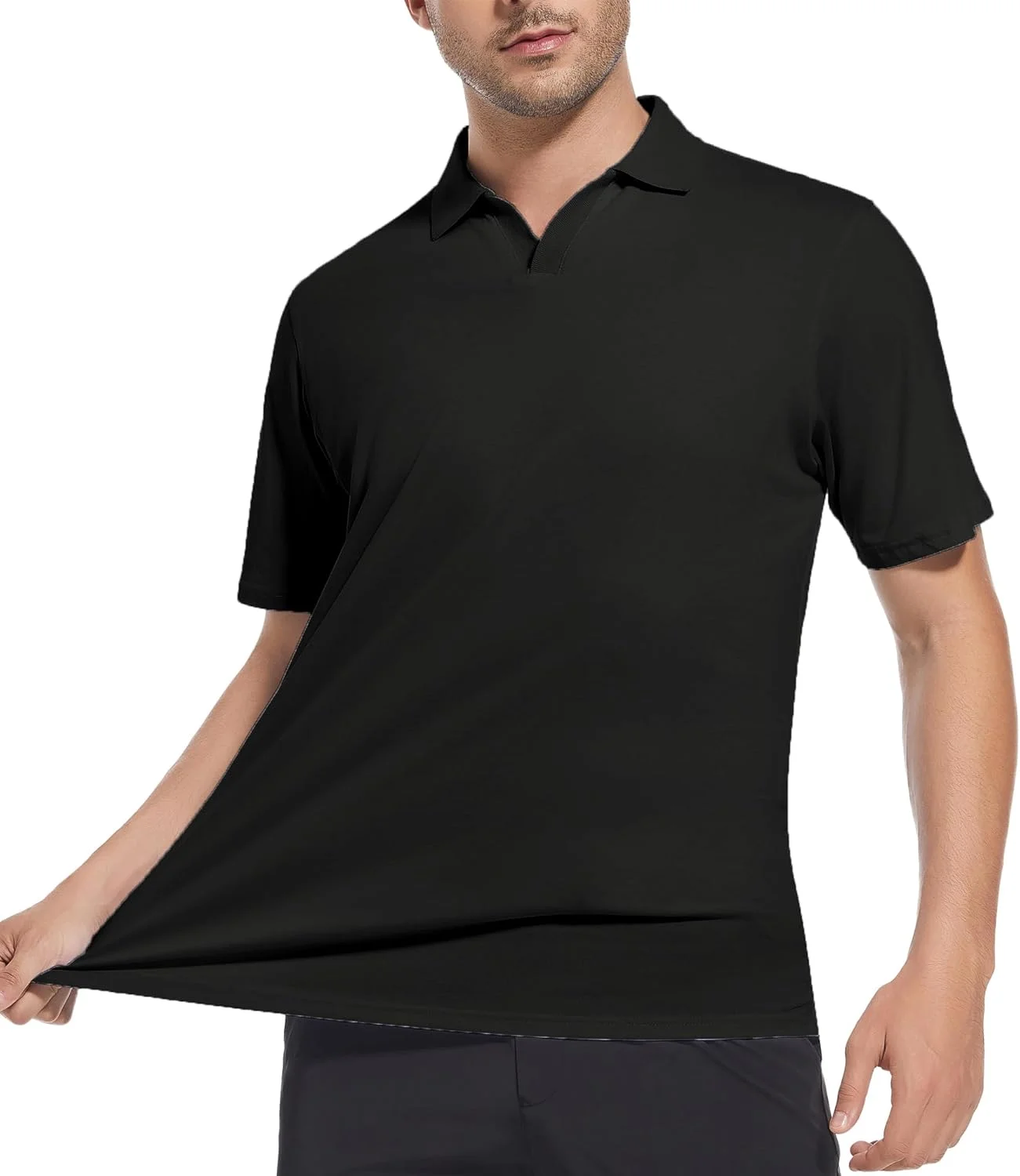 پولوشرت مردانه نخی یقه هفت آستین کوتاه غیر رسمی الکس وندو