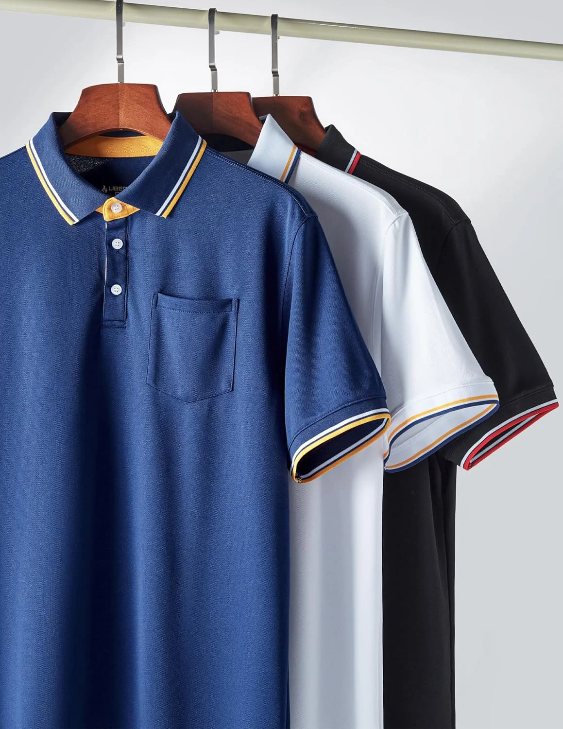 ست 3 عددی تیشرت ورزشی مردانه، آستین کوتاه، با قابلیت جذب رطوبت و خشک شدن سریع، مناسب گلف و فعالیت های ورزشی