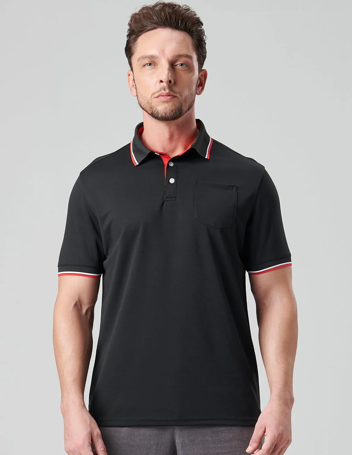 ست 3 عددی تیشرت ورزشی مردانه، آستین کوتاه، با قابلیت جذب رطوبت و خشک شدن سریع، مناسب گلف و فعالیت های ورزشی