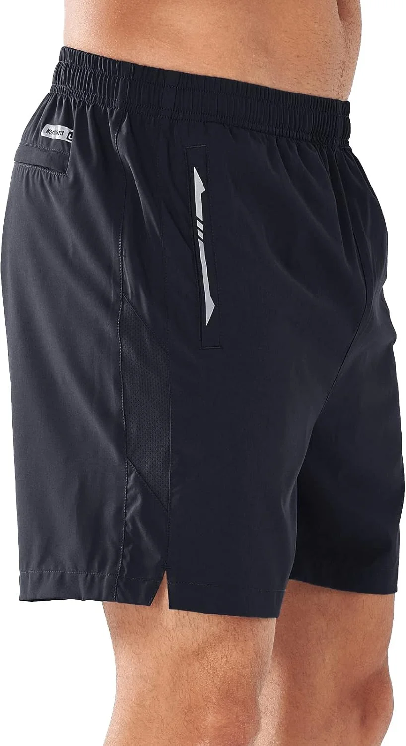 شورت ورزشی مردانه NORTHYARD مناسب دویدن، تمرین، باشگاه، تنیس، خشک‌شونده سریع، فعالیت‌های ورزشی، پیاده‌روی و بسکتبال (13، 18 و 23 سانتی‌متر)