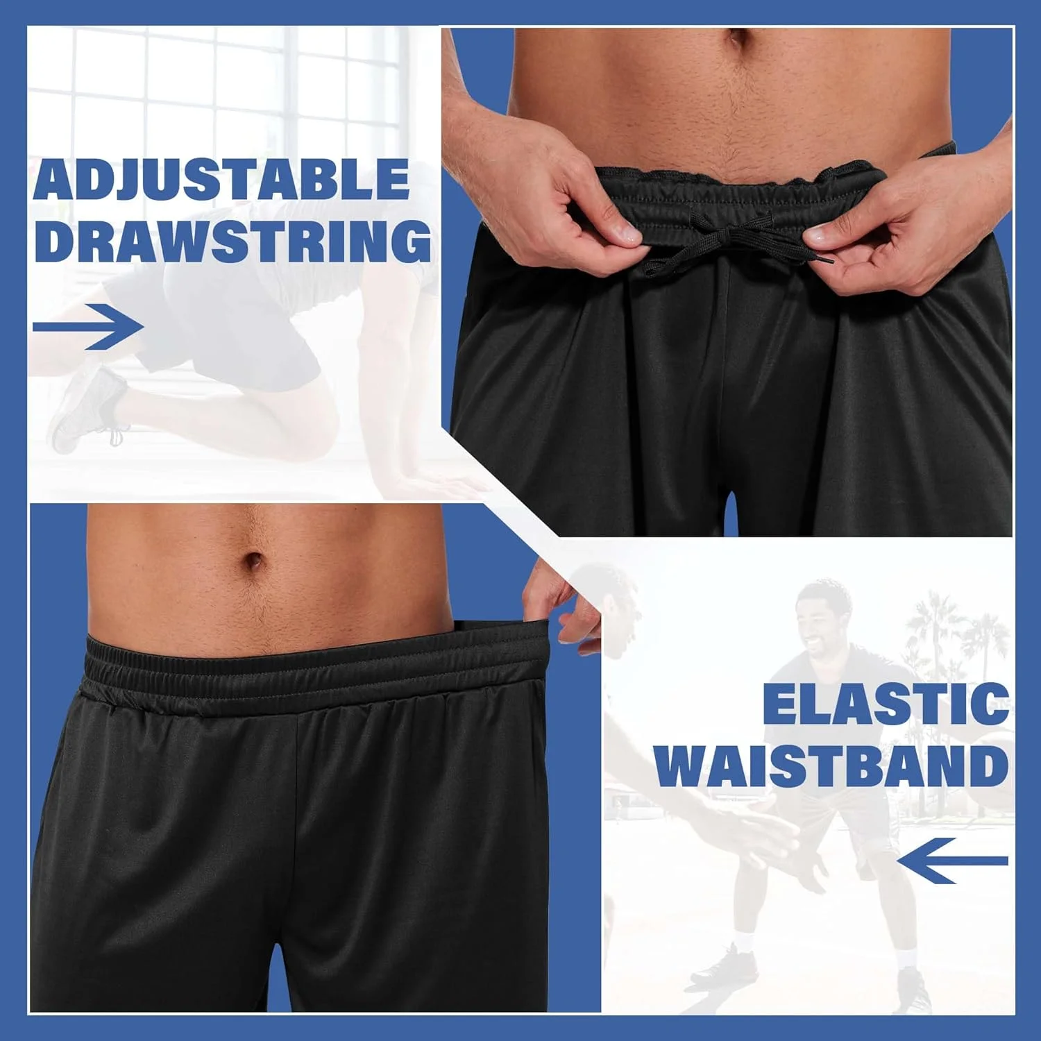 شورت ورزشی مردانه لالا هوک، بسته 5 عددی - شورت ورزشی سریع خشک شو با جیب مناسب بسکتبال، تمرین، دویدن و استفاده روزمره شورت ورزشی مردانه لالا هوک، بسته 5 عددی - شورت ورزشی سریع خشک شو با جیب مناسب بسکتبال، تمرین، دویدن و استفاده روزمره