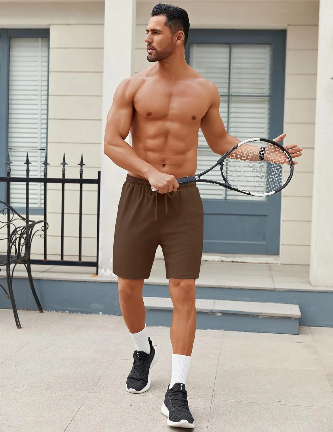 شلوارک ورزشی مردانه COOFANDY، شلوارک توری ورزشی، سبک وزن، خشک شونده سریع، شلوارک تمرینی با جیب