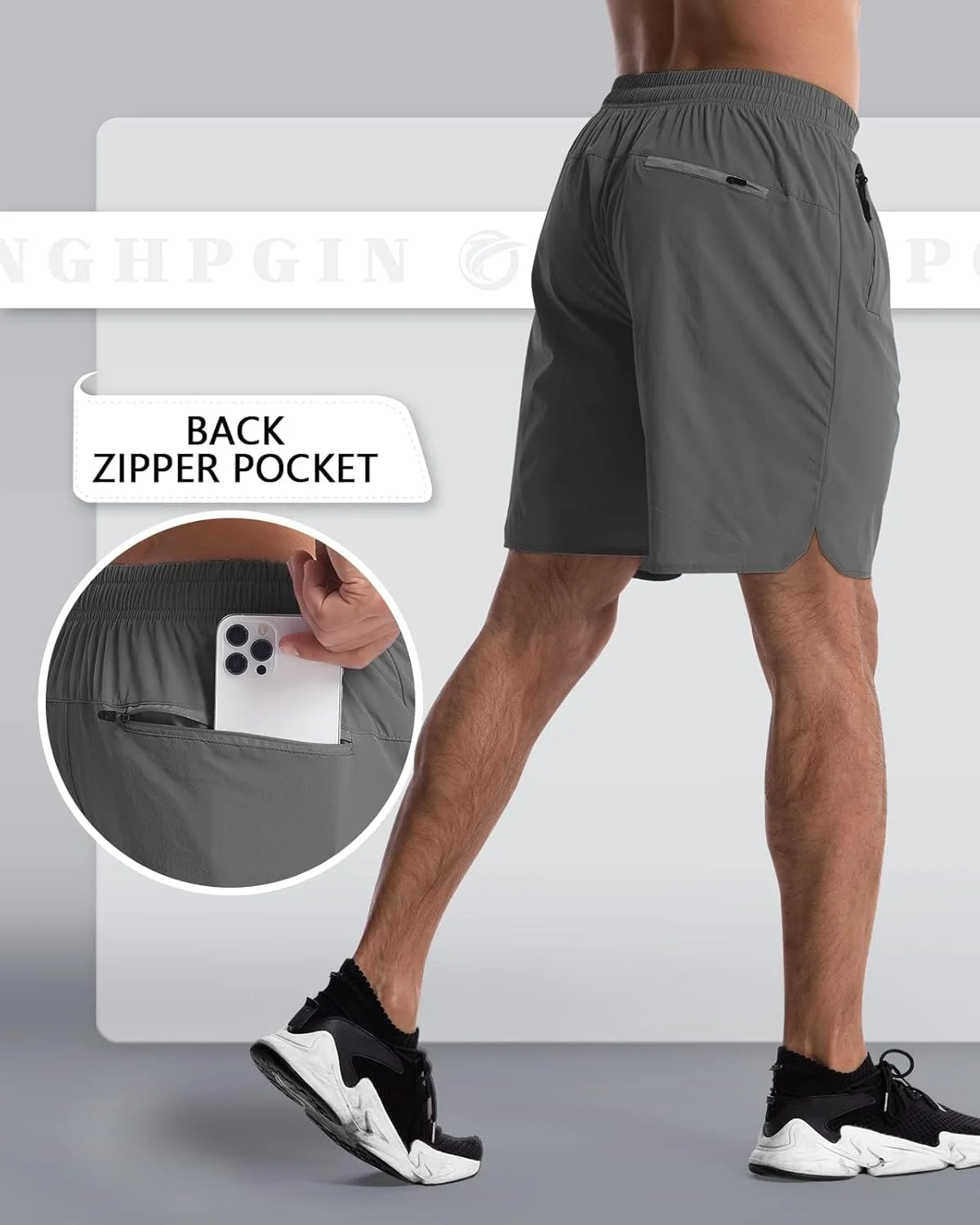 شورت ورزشی مردانه CANGHPGIN، بسته 2 عددی، مناسب تمرین، قد 7 اینچ، خشکشونده سریع، شورت پیادهروی مردانه، شورت ورزشی سبک وزن مناسب باشگاه و دویدن شورت ورزشی مردانه CANGHPGIN، بسته 2 عددی، مناسب تمرین، قد 7 اینچ، خشکشونده سریع، شورت پیادهروی مردانه، شورت ورزشی سبک وزن مناسب باشگاه و دویدن