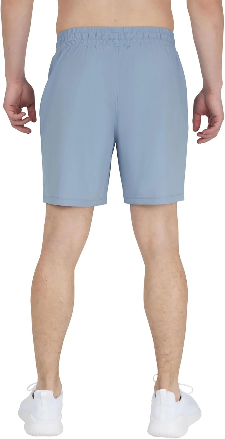 شلوارک ورزشی مردانه سبک وزن با قابلیت خشک شدن سریع 90 درجه بای رفلکس، دارای جیب زیپ‌دار 7 اینچی در طرفین و بند کشی