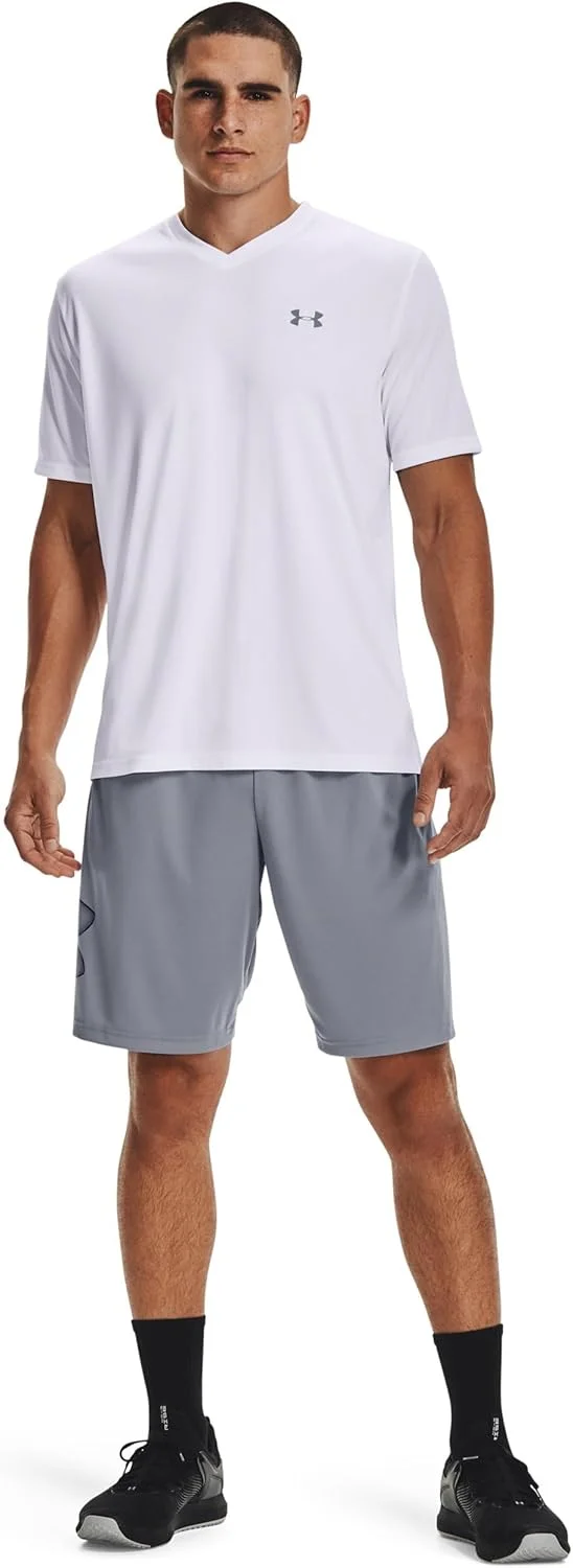 شلوارک مردانه آندر آرمور UA Tech™ Graphic SM خاکستری