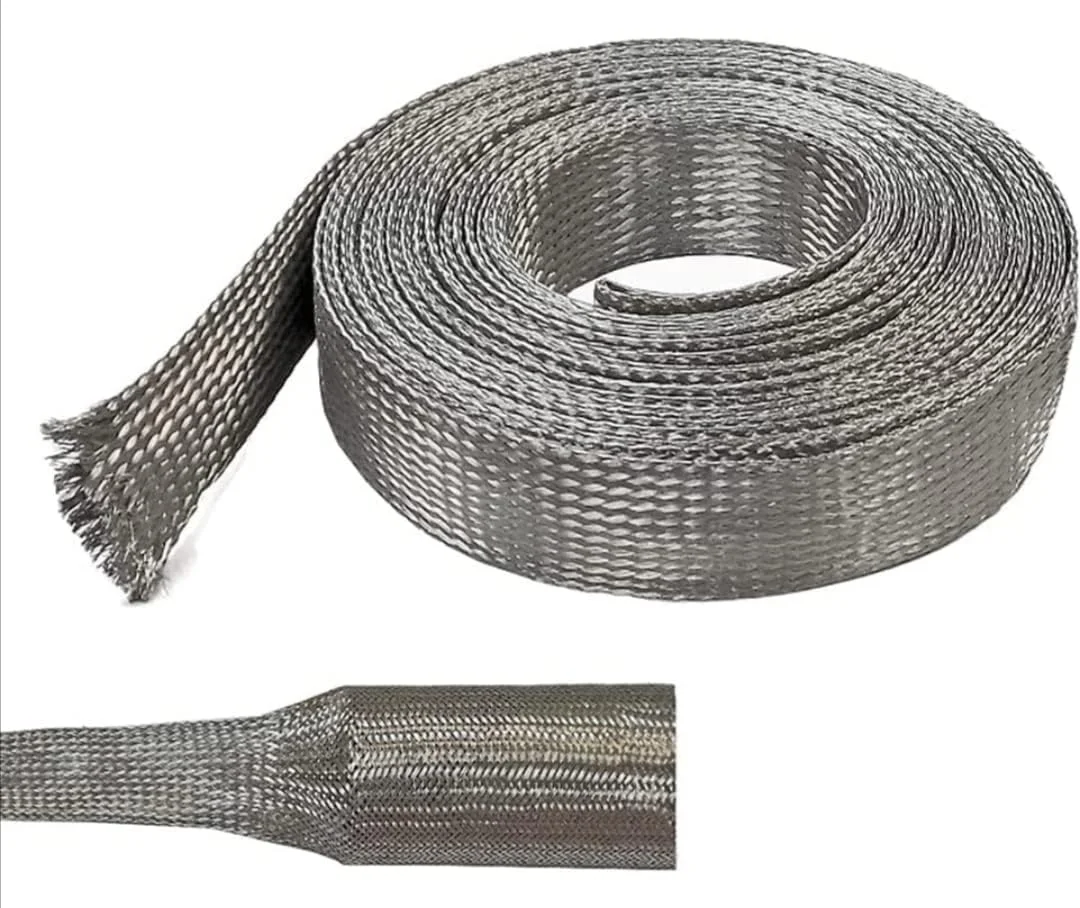 سیم بافته مسی قلع اندود Bridgold، رول 100 متری (6 میلی متر) - روکش مدیریت کابل