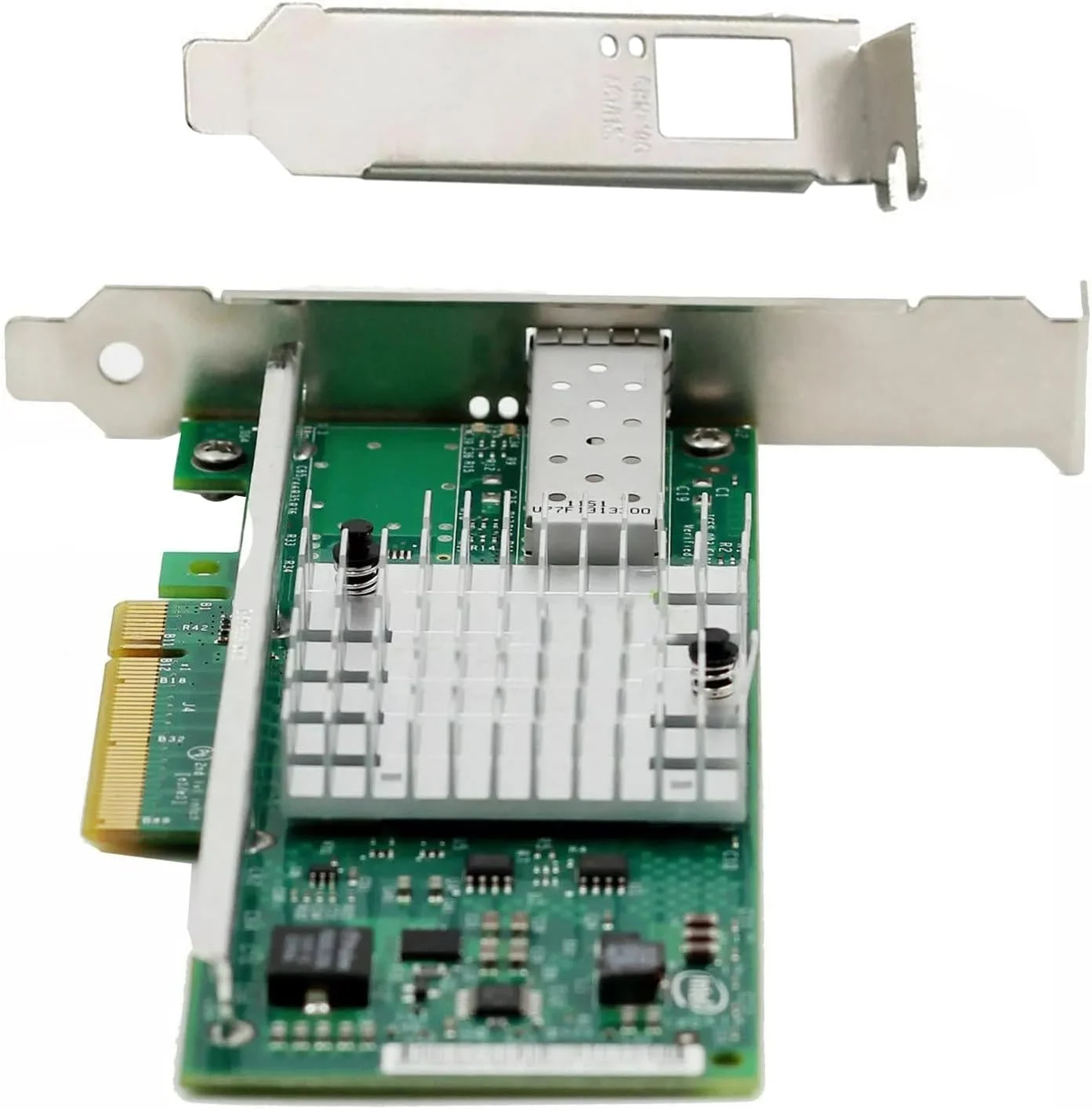 کارت شبکه آداپتور Intel X520-DA1 با براکت Low Profile و پشتیبانی از پورت نوری SFP+، انتقال 10GbE از طریق PCI-E X8 X16
