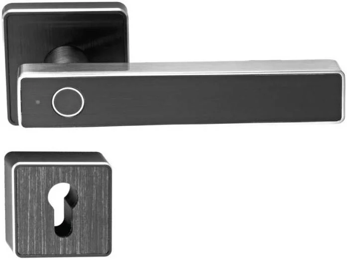 قفل درب هوشمند Ozone OZ-FDL-22 RBL STD، برنامه موبایل (بلوتوث/دروازه)، اثر انگشت، حالت دسترسی کلید مکانیکی، عملکرد تنظیم زمان قفل خودکار، 200 اثر انگشت، مشکی | OZ-FDL-22-RBL-STD