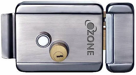 قفل ریم الکتریکی ازن، قفل هوشمند، 5 کلید نقطه‌ای کامپیوتری، سیلندر دوبل برنجی، دکمه فشاری فولادی، ضد خوردگی، بدنه قفل فولادی جامد، استیل ضد زنگ | OZ-ERL01-R