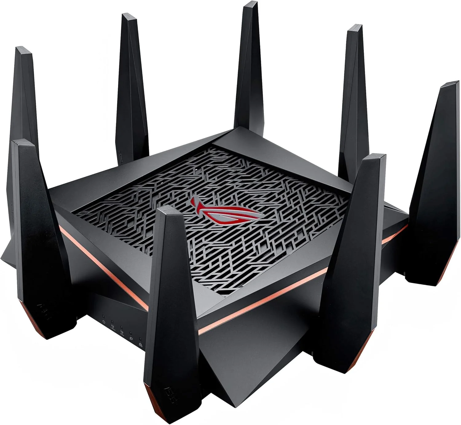 روتر گیمینگ ASUS ROG Rapture WiFi (GT-AC5300) - روتر بی سیم گیگابیتی سه بانده، پردازنده چهار هسته ای، شتاب دهنده بازی WTFast، 8 پورت گیگابیتی، سازگار با AiMesh، امنیت اینترنتی مادام العمر
