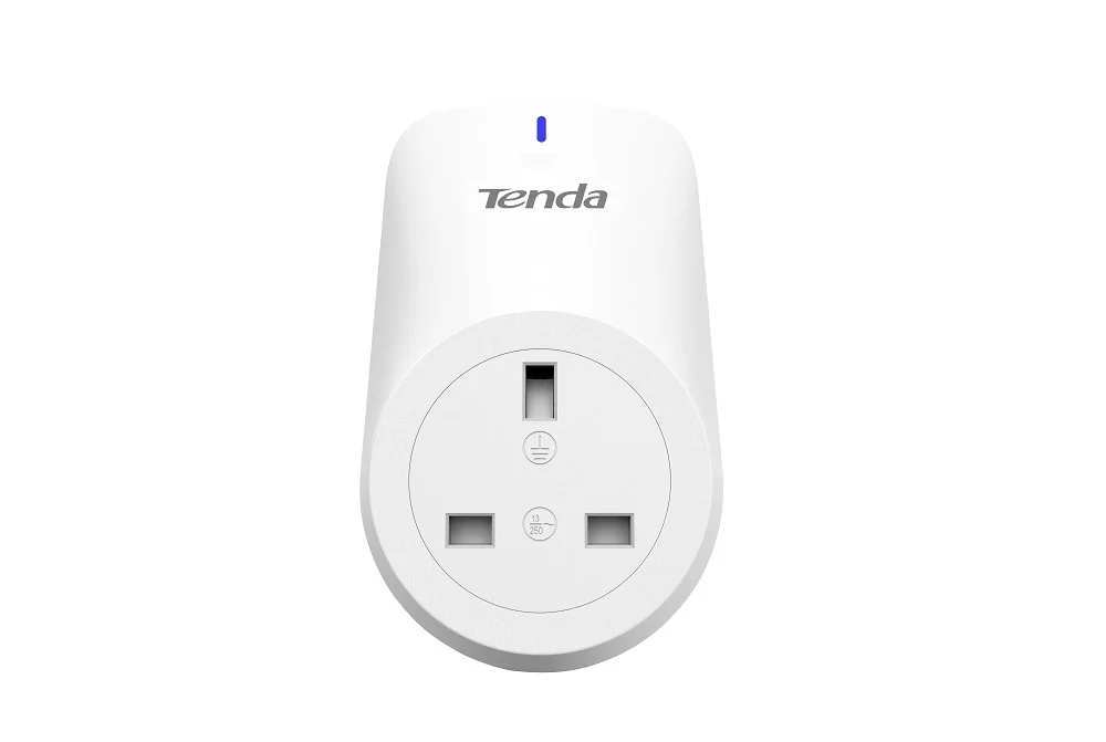 پریز هوشمند وای فای Tenda SP6 UK Beli، پریز هوشمند بی سیم با قابلیت کنترل از راه دور و تایمر، بدون نیاز به هاب، 100 - 240 ولت AC، حداکثر بار 13 آمپر، مصرف برق 2.99 کیلو وات، بسته 1 عددی | SP6