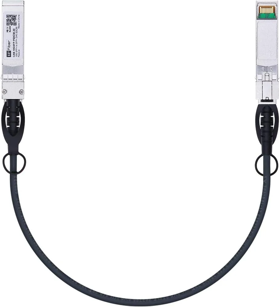 کابل داک 0.5 متری 10G SFP+ به همراه کارت شبکه 10 گیگابایتی SFP+، تک پورت SFP+، PCI Express X8، پشتیبانی از Windows Server/Linux/VMware