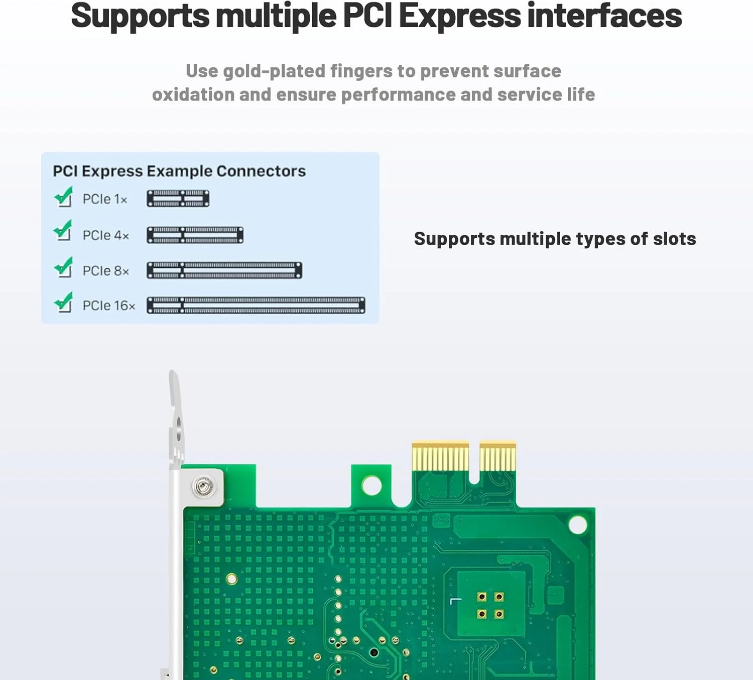 کارت شبکه فیبر نوری گیگابیتی تک پورت با تراشه Intel I210، آداپتور شبکه 1 پورت SFP PCIE X1 آداپتور اترنت فیبر پشتیبانی از Windows Server/Linux/VMware