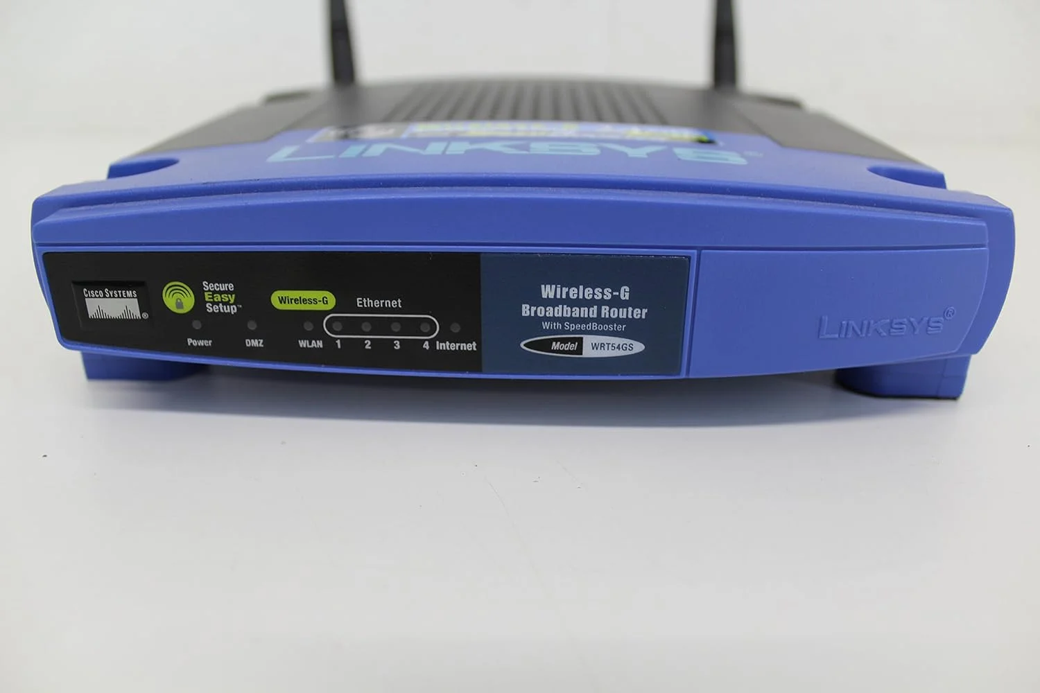 روتر پهن باند بیسیم Cisco-Linksys WRT54GS Wireless-G با SpeedBooster روتر پهن باند بیسیم Cisco-Linksys WRT54GS Wireless-G با SpeedBooster