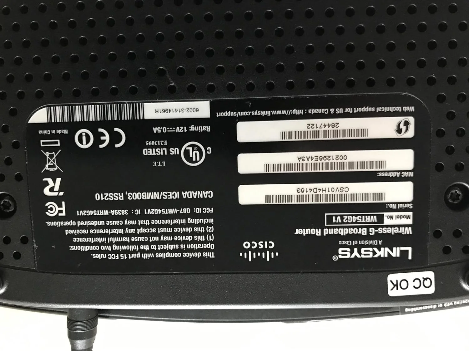 روتر پهن باند بی سیم سیسکو-لینک سیس WRT54G2 روتر پهن باند بی سیم سیسکو-لینک سیس WRT54G2