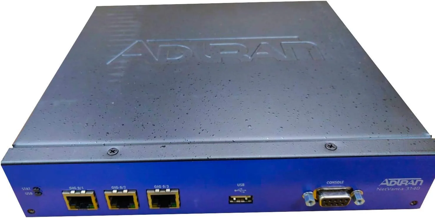 روتر ADTRAN Adtran NetVanta 3140 RM - قابل نصب در رک، مشکی آبی (1700341F1) (بازسازی شده)