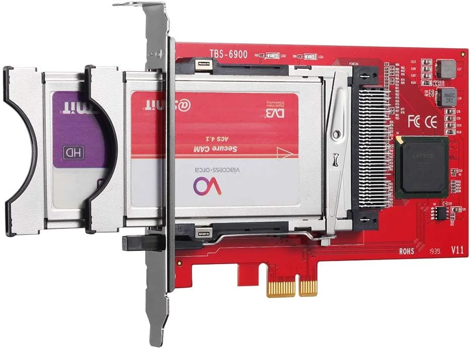 کارت شبکه PCIe دوگانه CI مدل TBS6900 DVB
