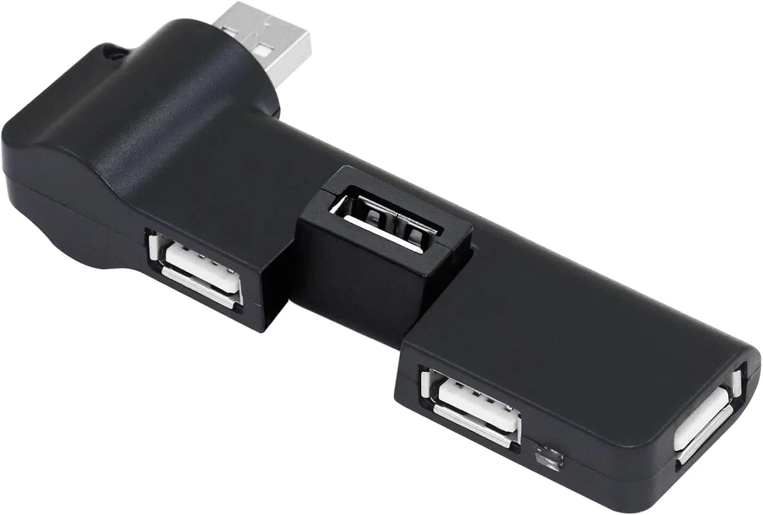 هاب USB تریفی، اسپلیتر USB باریک 4 پورت با قابلیت چرخش، توسعه دهنده USB برای کامپیوتر، لپ تاپ، کیبورد، ماوس، هارد دیسک و سایر آداپتورهای USB 2.0