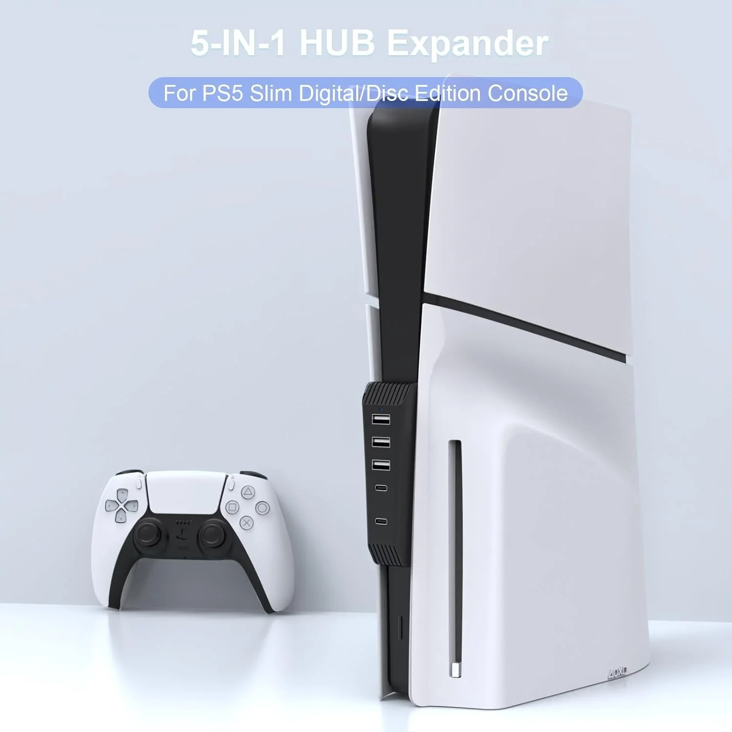 هاب USB تریفی برای کنسول PS5 Slim نسخه دیسک و دیجیتال، توسعه دهنده 5 پورت پرسرعت، 3 پورت USB، 1 پورت Type-C، 1 پورت Type-C 3.1، مشکی هاب USB تریفی برای کنسول PS5 Slim نسخه دیسک و دیجیتال، توسعه دهنده 5 پورت پرسرعت، 3 پورت USB، 1 پورت Type-C، 1 پورت Type-C 3.1، مشکی