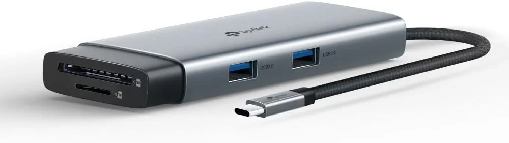 هاب ۷ در ۱ USB Type-C تی پی-لینک UH7020C | HDMI 4K@60Hz | SD & microSD UHS-I | PD 100W | USB 3.0 | نصب آسان | بدون نیاز به درایور با سیستم عامل های Mac OS، Windows 11/10/8.1/8/7