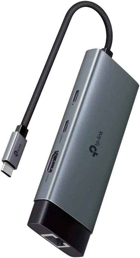 هاب 6 در 1 USB Type-C تی پی-لینک UH6120C | HDMI 4K | گیگابیت RJ45 | PD 100W | USB 3.0 | Plug & Play | سازگار با Mac OS X El Capitan نسخه 10.11.6 و بالاتر، ویندوز 11/10/8.1، لینوکس، iPad OS، iOS، اندروید، Chrome OS