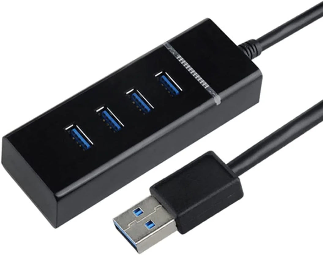 هاب USB با 4 پورت XLT به همراه LED و سرعت بالای 5 گیگابیت بر ثانیه، توسعه دهنده قابل حمل