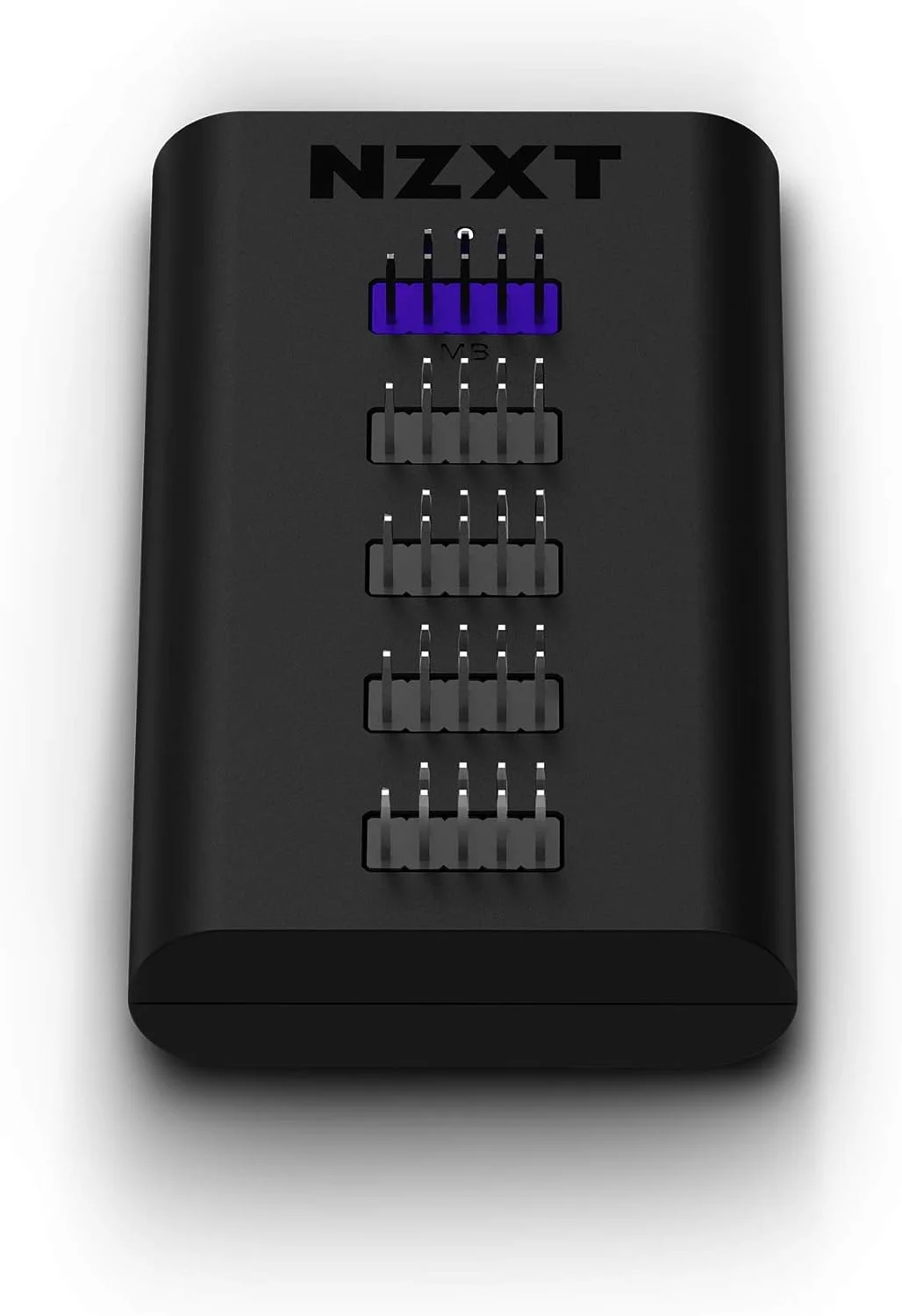 هاب USB داخلی Nzxt مدل Ac-Iusbh-M3 - دارای 4 پورت USB 2.0 داخلی - نوارهای قفل دوگانه 3M - بدنه مغناطیسی - نصب آسان