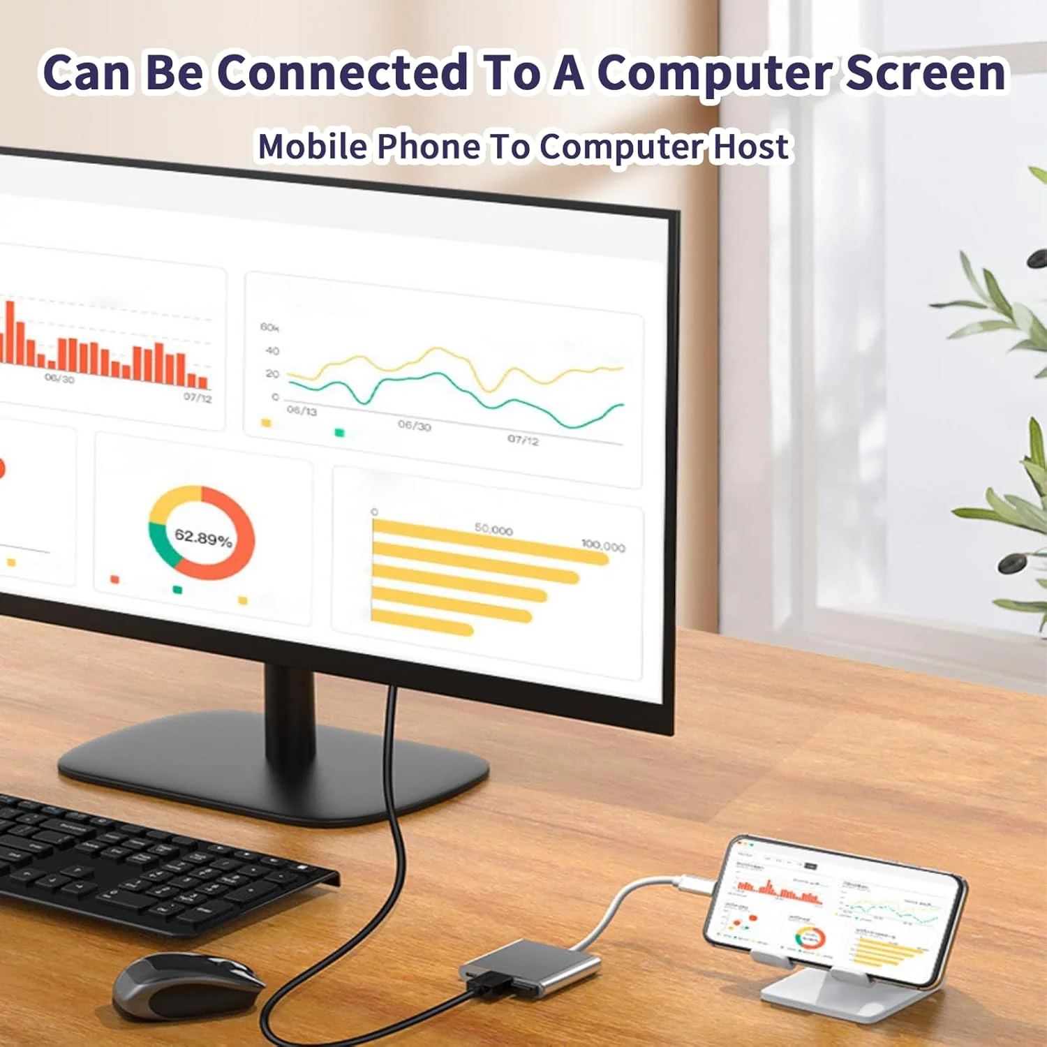 هاب USB C، هاب USB دیتا فوق باریک، آداپتور چند پورت Type-C AV، تحویل برق 100 واتی، پورت شارژ سریع سازگار برای MacBook/Mac Pro iMac و دستگاه های دارای پورت USB-C بیشتر