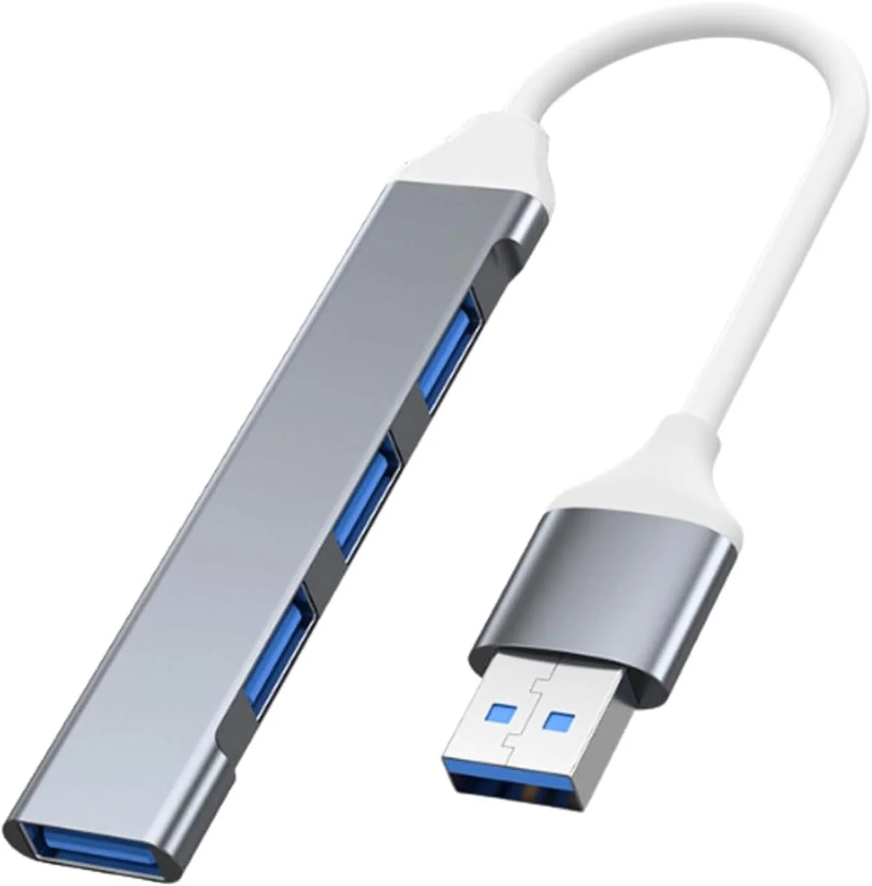 هاب USB 3.0، هاب USB چهار پورت، اسپلیتر USB جمع و جور، آداپتور چند پورت USB، توسعه دهنده USB برای لپ تاپ، ایکس باکس، فلش درایو، هارد دیسک موبایل، کنسول، پرینتر، دوربین، کیبورد، ماوس