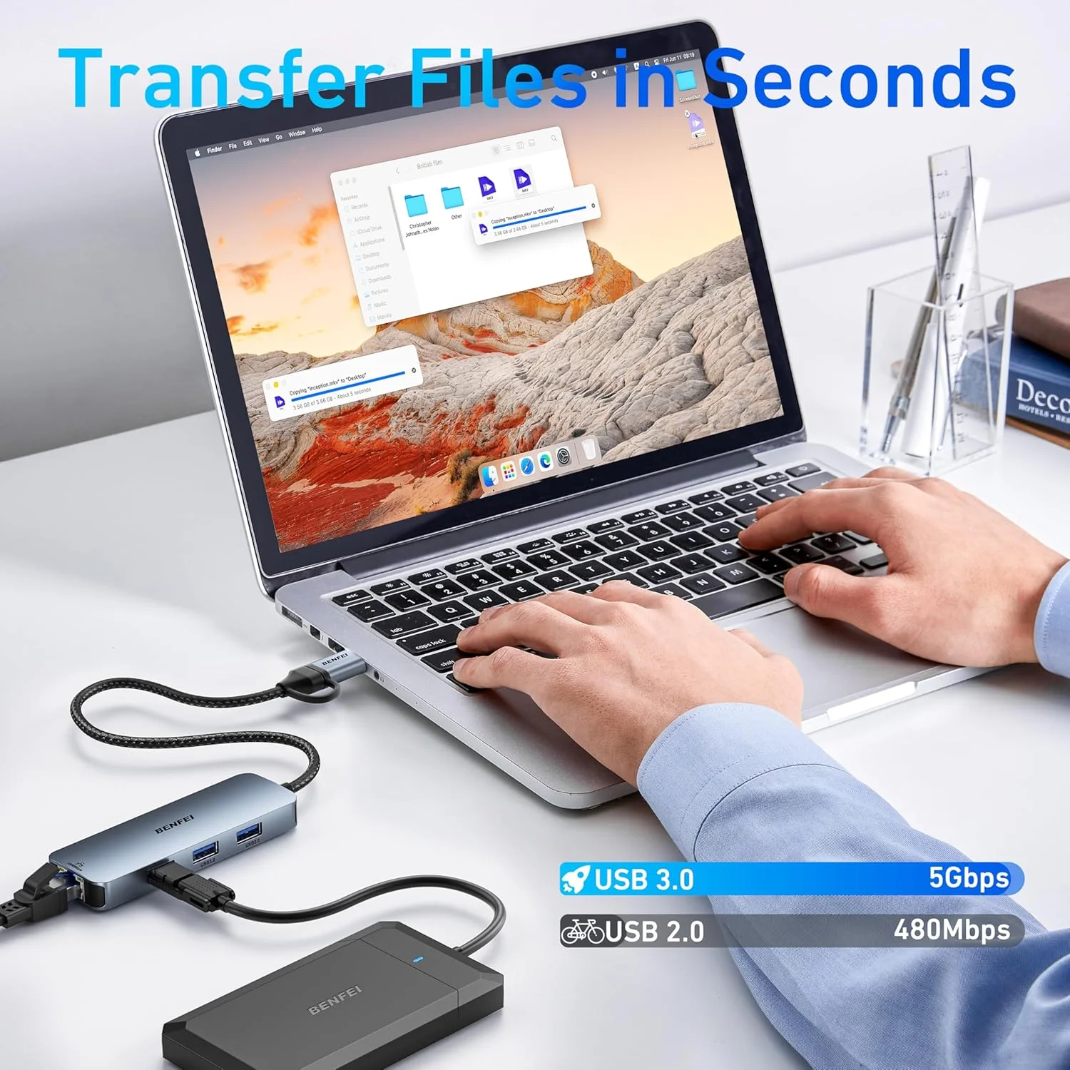 آداپتور USB-C USB 3.0 به گیگابیت اترنت BENFEI، هاب 3 پورت USB 3.0 با RJ45 سازگار با MacBook Pro/Air 2023، iPad Pro، iMac، S23، XPS 17، Surface Book 3 و غیره آداپتور USB-C USB 3.0 به گیگابیت اترنت BENFEI، هاب 3 پورت USB 3.0 با RJ45 سازگار با MacBook Pro/Air 2023، iPad Pro، iMac، S23، XPS 17، Surface Book 3 و غیره