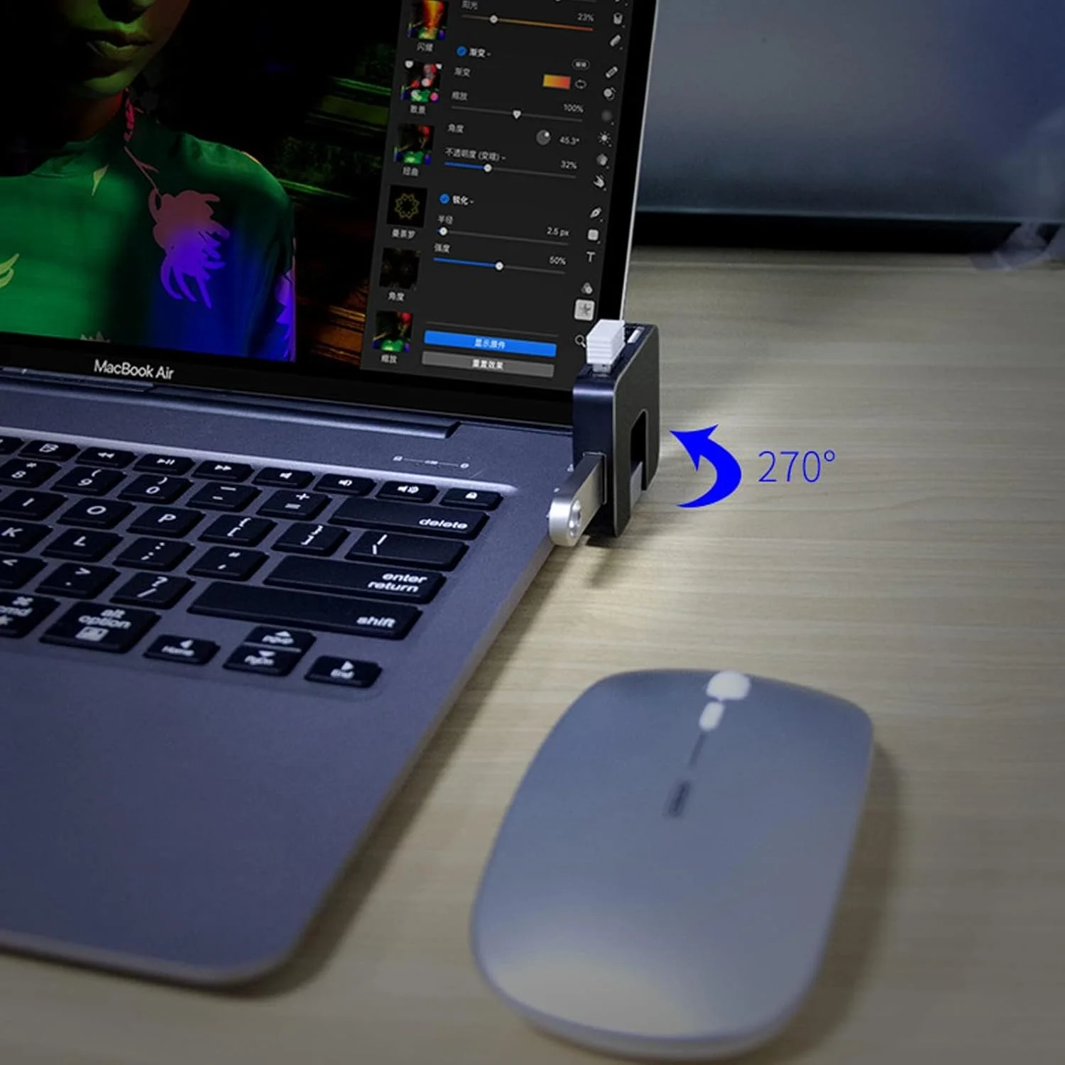 هاب USB بیگ تری، هاب U شکل، مینی هاب خلاقانه U شکل 4 در 1 آداپتور لوازم جانبی کامپیوتر با 4 پورت USB برای انتقال داده USB لپ تاپ PC (مشکی)