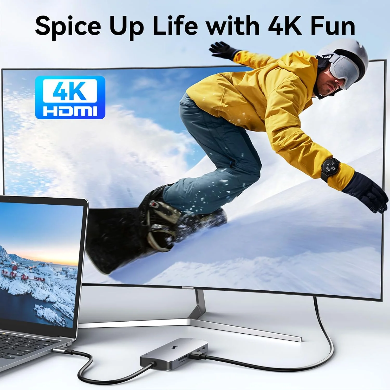 آداپتور USB C نه در یک برای مکبوک پرو/ایر، دانگل مک با 3 پورت USB، هاب مکبوک به HDMI، اترنت RJ45، شارژ 100W PD، کارتخوان USB C به SD/TF سازگار با مکبوک/دل XPS، لنوو آداپتور USB C نه در یک برای مکبوک پرو/ایر، دانگل مک با 3 پورت USB، هاب مکبوک به HDMI، اترنت RJ45، شارژ 100W PD، کارتخوان USB C به SD/TF سازگار با مکبوک/دل XPS، لنوو